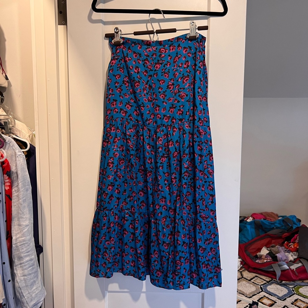 PAIGE silk floral maxi-skirt